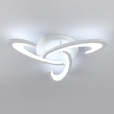 LED Ceiling Light 36W 3240LM – Modern Semi Flush Mount Lamp, 6500K Cool White Acrylic Flower Design for Bedroom, Living Room, Kitchen